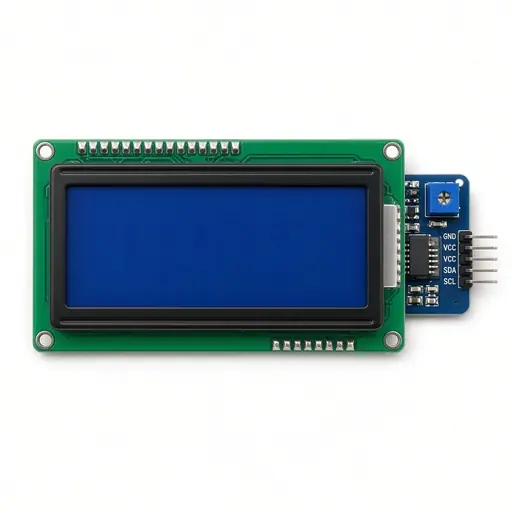 16×2 LCD with I2C Backpack (PCF8574)