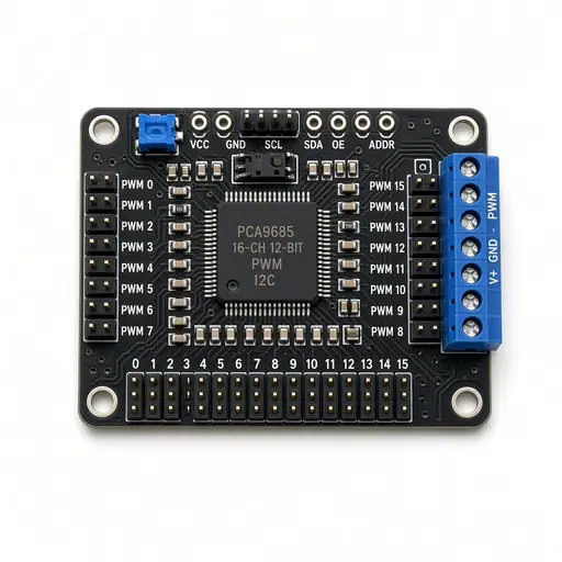 PCA9685 16-ch 12-bit PWM Driver