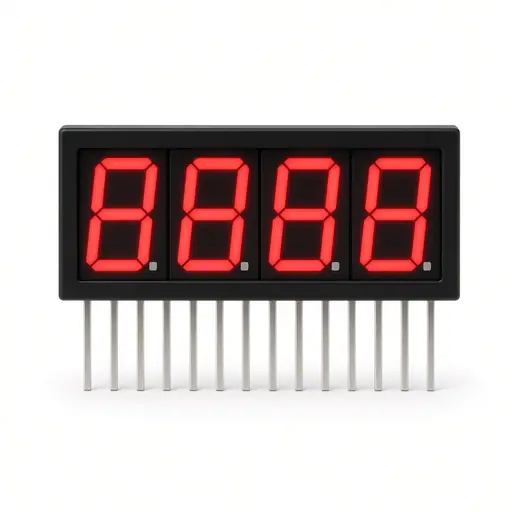 4-digit 7-Segment (common cathode, raw)